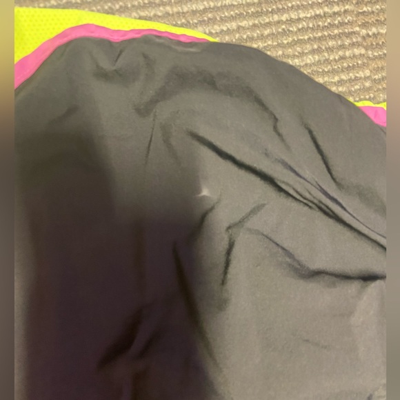 Nike: purple, black, and lime green Nike athletic shorts - Picture 3 of 4